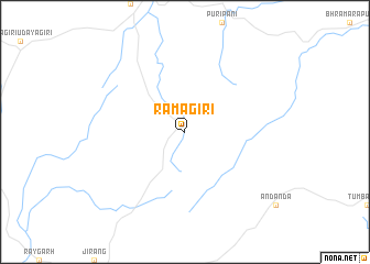 map of Rāmagiri