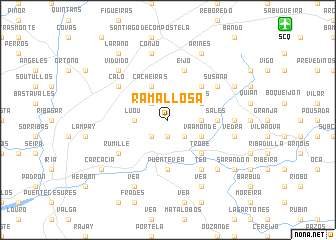 map of Ramallosa