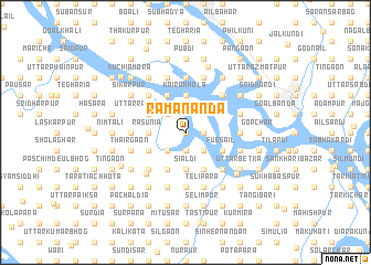 map of Rāmānanda