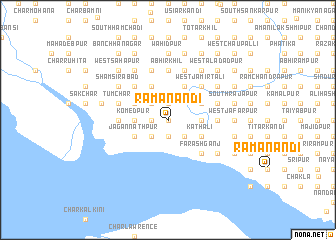 map of Rāmānandi