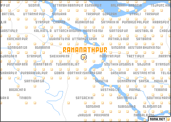 map of Ramānāthpur