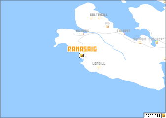 map of Ramasaig