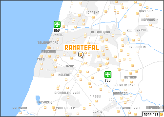 map of Ramat Ef‘al