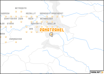 map of Ramat Raẖel