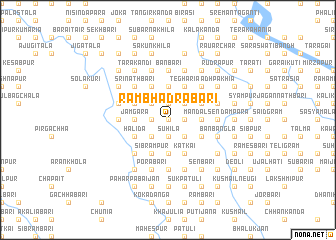 map of Rāmbhadrabāri