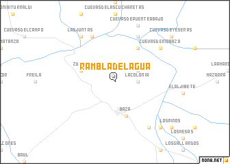 map of Rambla del Agua