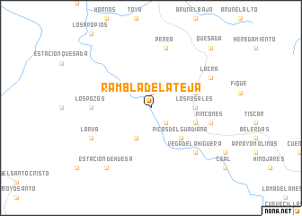 map of Rambla de la Teja