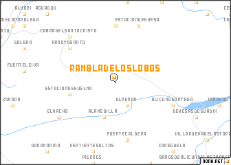 map of Rambla de los Lobos