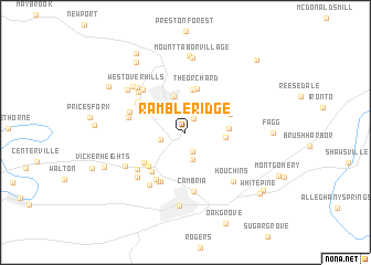 map of Ramble Ridge