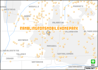 map of Rambling Rons Mobile Home Park