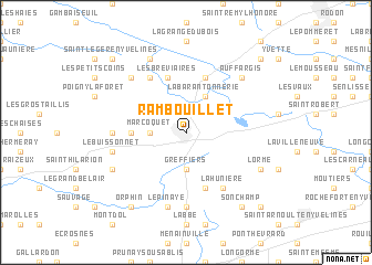 map of Rambouillet