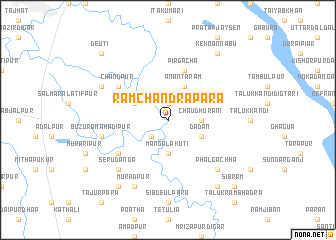 map of Rāmchandrāpāra