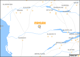 map of Ramḑah