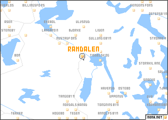 map of Ramdalen