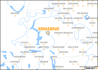 map of Rāmdebpur