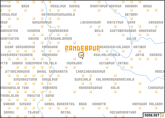 map of Rāmdebpur