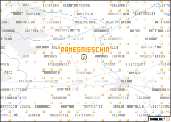 map of Ramegnies-Chin