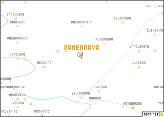 map of Ramennaya