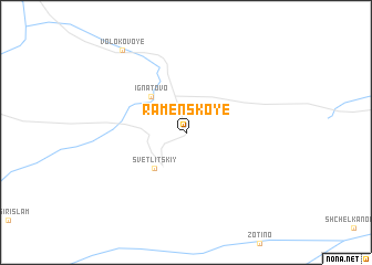 map of Ramenskoye