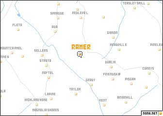 map of Ramer