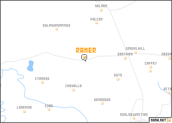 map of Ramer