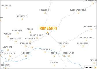 map of Rameshki