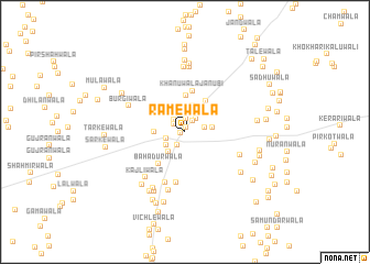 map of Rāmewāla