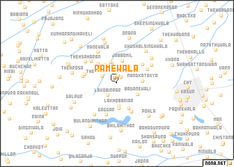 map of Rāmewāla