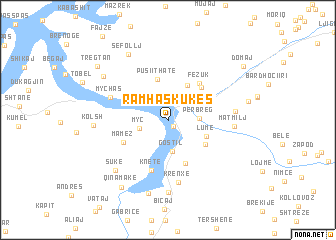 map of Ramhas-Kukës