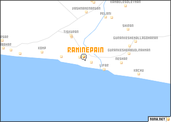 map of Ramīn-e Pā\