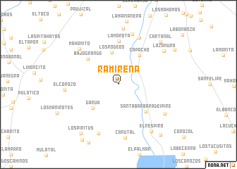 map of Ramireña