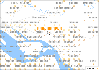 map of Rāmjibanpur