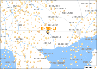 map of Rām Kali