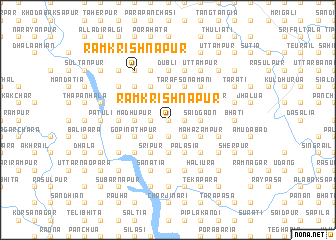 map of Rāmkrishnāpur