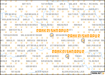 map of Rāmkrishnapur