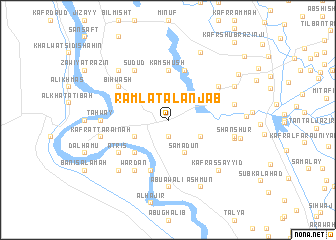 map of Ramlat al Anjab