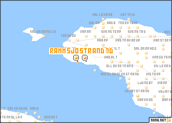 map of Rammsjöstrand