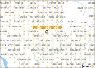 map of Rāmnārāyanpur