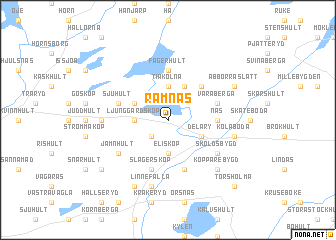 map of Ramnäs