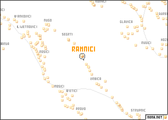 map of Ramnići