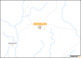 map of Rāmogiri