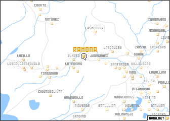 map of Ramona