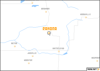 map of Ramona