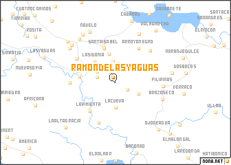map of Ramón de las Yaguas