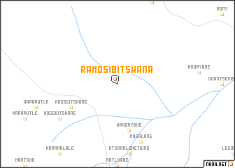 map of Ramosibitswana