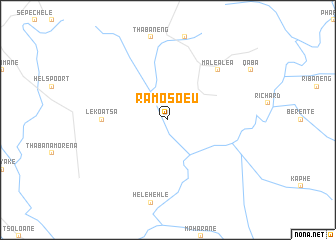 map of Ramosoeu