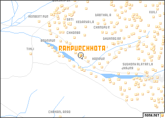 map of Rāmpur Chhota