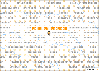 map of Rāmpur Durgāsram