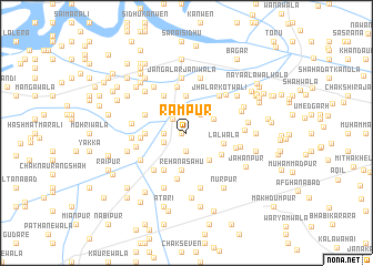 map of Rāmpur