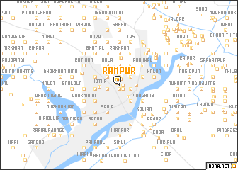 map of Rāmpur